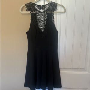 Elegant Black Lace Dress